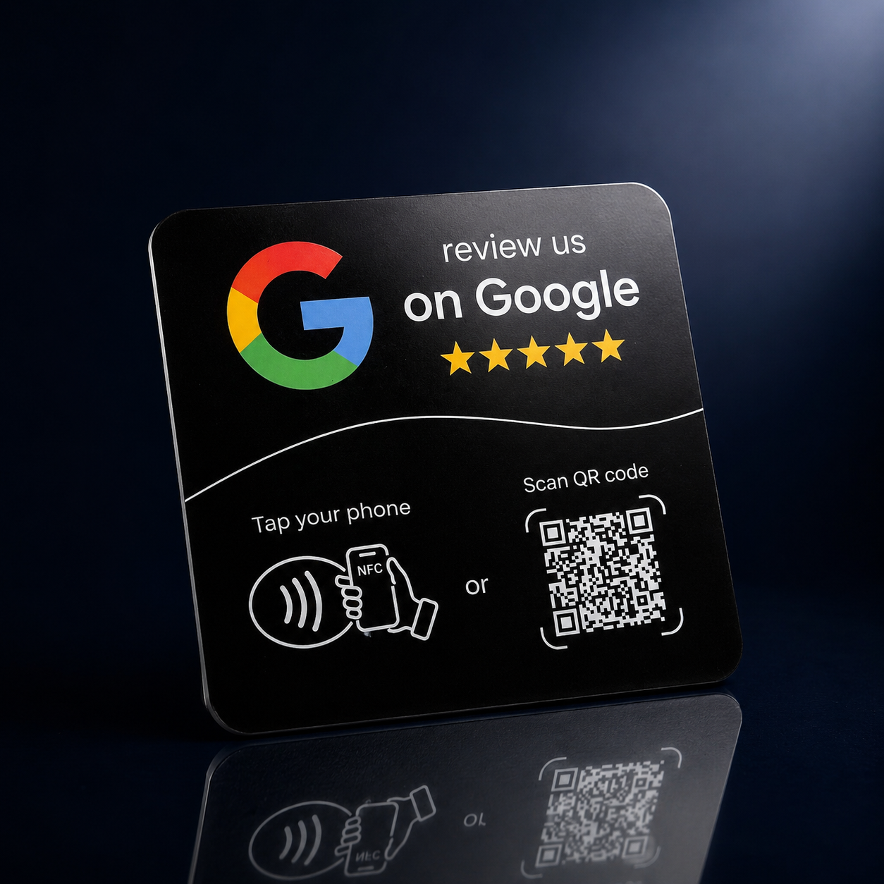 Tapscore NFC Black Google Review Card